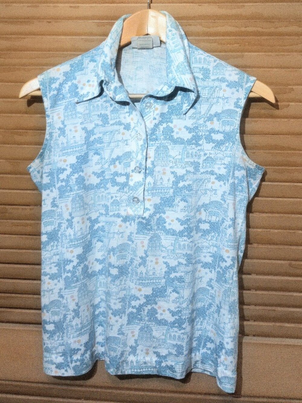 Vintage city print popover, made in USA